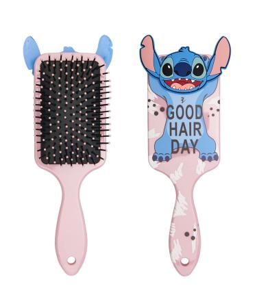 Cute Cartoon Hair Brush for Women Girls  Boar Bristle Hairbrush for Thick Curly Thin Long Short Wet or Dry Hair Pink-1-1
