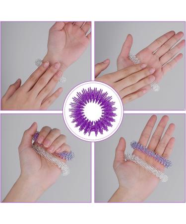 10-Piece Acupressure Massage Ring Set | Finger & Wrist Massage Rings for Stress Relief & Improved Blood Circulation - Buy Online on GoSupps.com