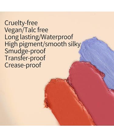 Vodisa Cream Eyeshadow Set - Highly Pigmented Shimmer Eye Shadow for Smooth & Crease-Resistant Makeup - Shade 08 - Buy Online on GoSupps.com