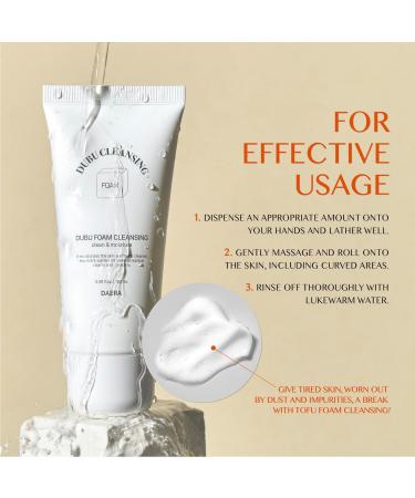 DAERA DUBU Foaming Cleanser 100ml Hydrating & Moisturizing Soothing for Sensitive Skin Hyaluronic Acid One Step Cleasing Panthenol & Soy Ferment Extract Korean Facial Cleanser - Buy Online on GoSupps.com