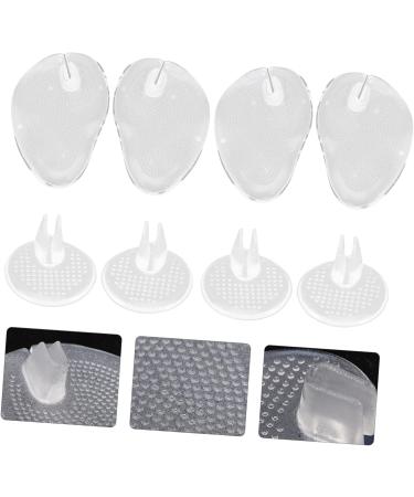 FRCOLOR Clear Sandals - 4 Pairs Clip Toe Pad & Silicone Forefoot Cushions - Ultimate Comfort for Thong Slippers - Toe Protector & Grip Pad - Buy Online on GoSupps.com