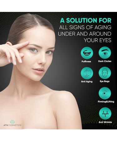 ATN Cosmetics Caffeine Eye Cream Collagen Eye Cream for all skin types For Wrinkles & Dark Circles and Puffiness Infused with Hyaluronic Acid & Niacinamide 1.7 OZ / 50 G - Buy Online on GoSupps.com