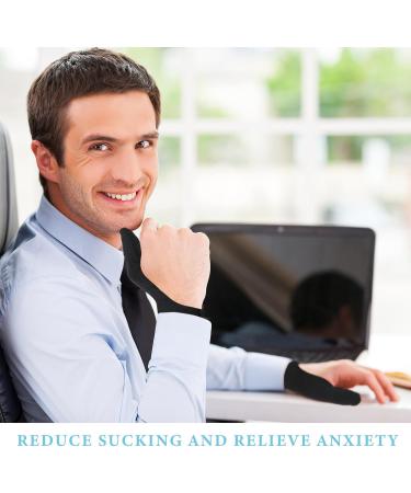 Ramede Thumb Guard - Stop Thumb Sucking & Skin Picking | 2 Pairs Black & Grey Adult Thumb Finger Glove - Buy Online on GoSupps.com