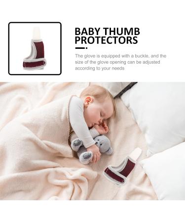 DOITOOL 2Pcs Finger Sucking Stop Gloves Toddler Stop Sucking Finger Gloves Batting Thumb Guard - Buy Online on GoSupps.com