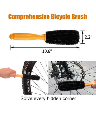 8PCS Bike Cleaning Tool Kit | Bike Chain Cleaner & Brush Set for Mountain, Road, City, Hybrid, BMX, Folding Bikes - Buy Online on GoSupps.com