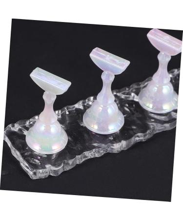 DOITOOL 2 Sets Manicure Practice Base Fake Nail Holder Nail Stands Nail Display Holder Nail Art Stand Nail Practice Stand Nail Stand for Painting Nails Show Rack Acrylic Lace False Nails - Buy Online on GoSupps.com