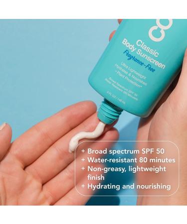 COOLA Organic Sunscreen SPF 50 Body Lotion - Dermatologist Tested, Vegan, Gluten Free - Fragrance Free - 5 fl oz - Buy Online on GoSupps.com