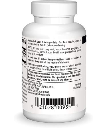 Buy Source Naturals Coenzymated B-2 60 Lozenges - High Potency Vitamin B2 Supplement - Buy Online on GoSupps.com