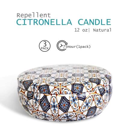 McNory Citronella Candle - 100% Soy Wax Scented Tin Candle 425g for Outdoor & Indoor Use - Perfect for Garden Repellent - Buy Online on GoSupps.com