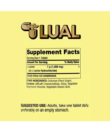 Spring Valley L-Lysine 1000mg Tablets | Immune Support Supplement | 100 Tablets Bundle with Diabetic Support Guide - Boost Health with Lysine - Buy Online on GoSupps.com