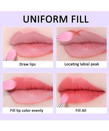 Buy Songaa Silicone Lip Brush Set (6 Pcs) - Best Lip Applicator Brushes for Gloss Mask & Cream - Mint Green Purple Dark Pink - Buy Online on GoSupps.com