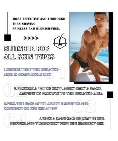 Hair Removal Cream for Men | Gentle Whole Body & Intimate Use | Fast-Acting Depilatory Solution - Buy Online on GoSupps.com