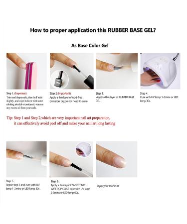 FZANEST Rubber Base Gel 15ml - Sheer Nude Color Builder Extension Coat for Elastic Nails - Buy Online on GoSupps.com