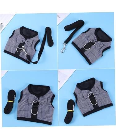 3pcs Running Vest Small Pet Harness - Size 1 | Gray & Black | Comfortable & Durable for Active Pets - Buy Online on GoSupps.com