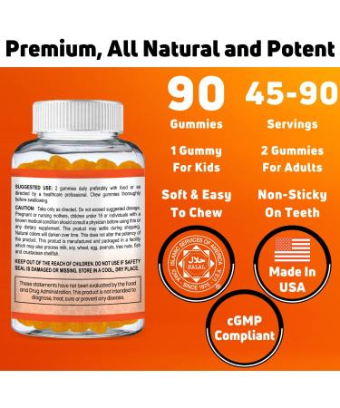 SHIFAA NUTRITION Vegan Vitamin C Gummies - 90 Gummies 250mg - Immune Support for Kids & Adults - Halal, Non-GMO, Gluten-Free - Buy Online on GoSupps.com