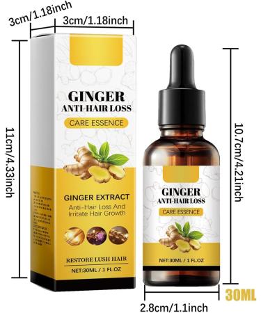 Ginger Hair Care Essence 30ml Hair Growth For Women Hair Oil Intensive Strength Hair Tonic For Hair Repair And Growth - Buy Online on GoSupps.com