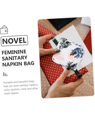 Shop Wofashpuret 2st Period Pocket Napkin Bag - Stylish Reusable Bags for Tampons Pads & Lipstick | Ideal for Travel & Hygiene - Buy Online on GoSupps.com