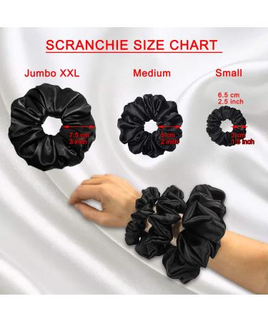 Gentle XXL White Silk Scrunchie for Women & Girls - Oversize Jumbo Hair Elastic Band - Soft Premium Material - No Crease Ponytail Holder & Hair Tie - Buy Online on GoSupps.com