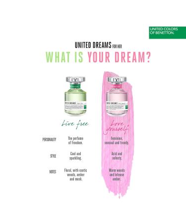 Benetton United Dreams Love Yourself Eau de Toilette Spray for Women 2.7 Ounce 2.7 Fl Oz (Pack of 1) - Buy Online on GoSupps.com