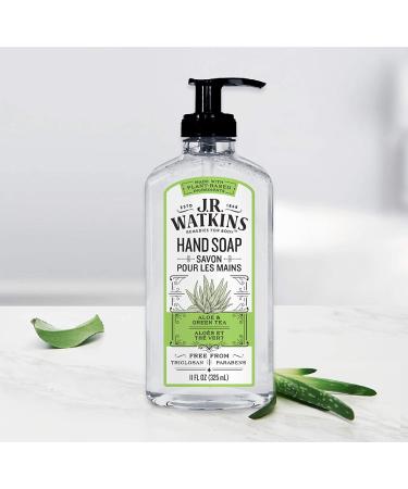 J.R. Watkins Aloe & Green Tea Hand Soap - 11 fl oz | Natural & Moisturizing - Buy Online on GoSupps.com