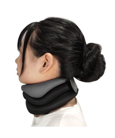 Faxian neck ruff Cervical support breathable stable foam foam neck bandage adjustable collarage soft neck collar neck tuma cervical support for work travel sleep gray