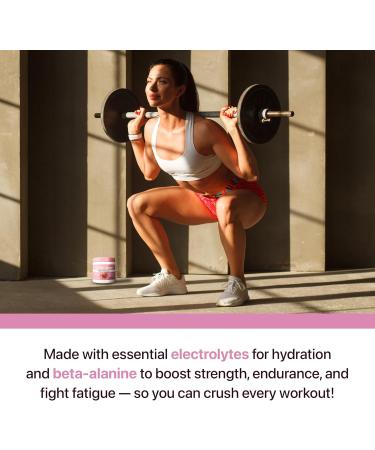 Flat Tummy Pre Workout Powder for Women Energy Endurance and Muscle Support with 3g Creatine 1.6g Beta-Alanine Electrolytes Watermelon Flavor 30 Servings - Buy Online on GoSupps.com