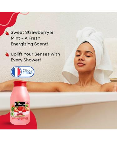 COTTAGE Shower Milk StrawberryMint 97 Natural Original Ingredients 1 Unit 250 ml - Buy Online on GoSupps.com