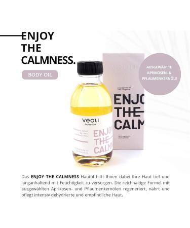 Veoli Enjoy the Calmness Body Oil - Relaxing Vegan Skincare with Rose Petals | 150ml for All Skin Types - Buy Online on GoSupps.com