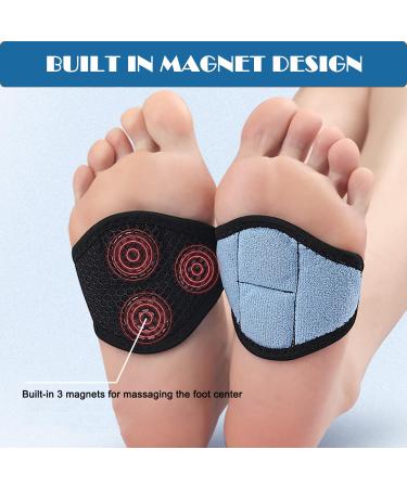 Compression Arch Support Sleeves - Cushioned Gel Pads for Flat Foot Pain Relief | Plantar Fasciitis & Heel Spurs | Unisex - Buy Online on GoSupps.com