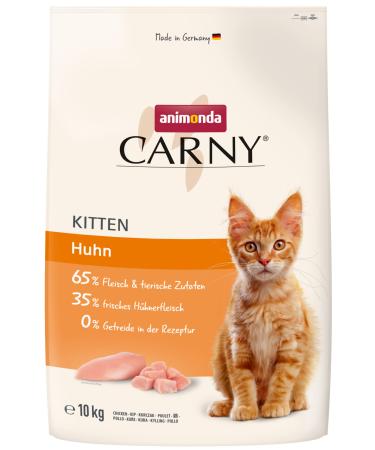 animonda Carny cat food Kitten dry cat food sugar-free and without grain with chicken 1 x 10 kg Chicken 10 kg (1 pack)