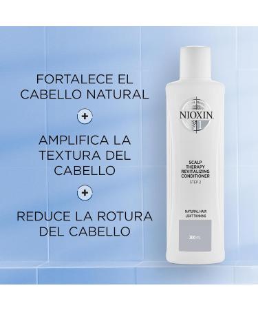 Nioxin System 1 Scalp Therapy & Hair Thickening Treatment Conditioner 300 ml - For Natural Hair with Light Thinning | Pack of 1 - Buy Online on GoSupps.com