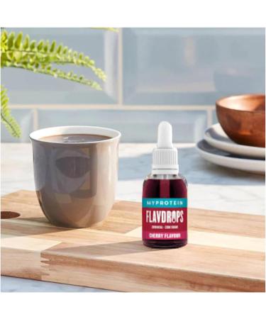 Flavour Drops Bundle with Flavdrops and Spoon Set - Cherry Blueberry Strawberry Peach and Mango 50ml Each - Pack of 5 - Zero Calories - Buy Online on GoSupps.com
