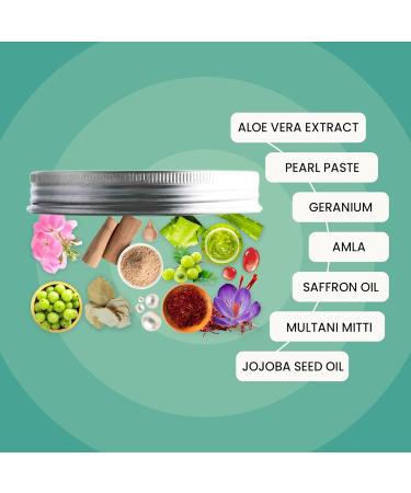 WildOak Organic Eye Mud Mask | Anti-Aging Dark Circles & Puffiness Relief | Saffron & Geranium | 4x Power | 1.76 oz | All Skin Types | International Shipping - Buy Online on GoSupps.com