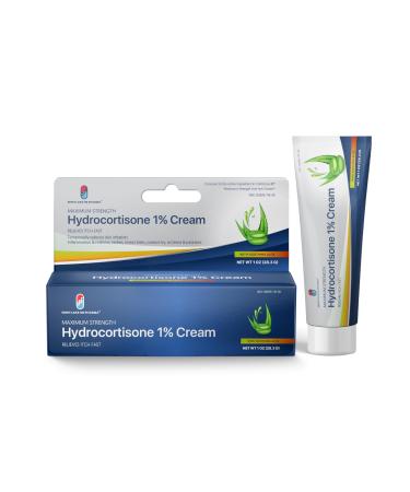 Westlake Maximum Strength Anti-Itch Cream with Soothing Aloe Hydrocortisone 1% Cream Itch Relief for Bug Bites Eczema Psoriasis Poison Ivy Oak and Sumac 1 oz (Pack of 2)