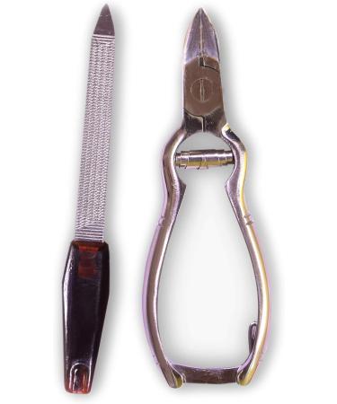 Toenail Clippers Nipper Cutters for Thick Fungal or Ingrown Hard Toe Nail Fingernail Strong Large Nail Clippers Nail File Pouch Set Chiropody Podiatry Tools - Buy Online on GoSupps.com