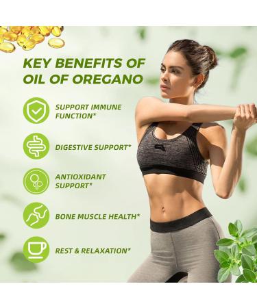 SmildeHeal Oregano Oil 6000mg with Black Seed Oil 200mg High Strength Softgels with 165mg Carvacrol & Thymoquinone Immune Antioxidant & Digestive Support 150 Softgels 75-Day Supply - Buy Online on GoSupps.com