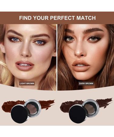 Jaysuing Dark Brown Brow Pomade with Brush | Waterproof Long Lasting Eyebrow Pomade - Non-Off Color - Buy Online on GoSupps.com