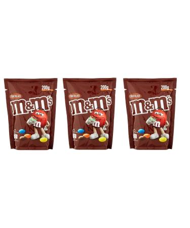 Chocolate M&M'S Pack of 3 chocolate confetti with a 200g chocolate bag