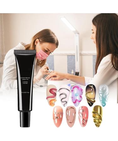  Gupcaqosjw 3D Nail Gel 3D Modelling UV Gel for Nails Manicure Decor 4 in 1 Long-Lasting Hold for Travel Home Salon Parties - Buy Online on GoSupps.com