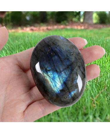 Buy Xiannvxi 2.4 Natural Moonstone & Labradorite Worry Stones - Polished Healing Crystals for Energy & Gifts - Buy Online on GoSupps.com