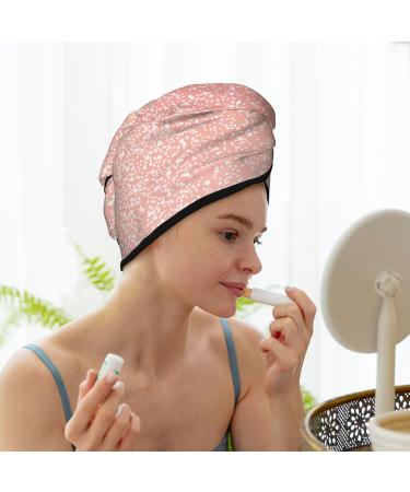 Light Red Microfiber Hair Towel - Super Absorbent Quick Dry Turbans for Curly Long Hair | Hair Bonnet Cap & Towel Wrap for Women Girls and Kids - Buy Online on GoSupps.com