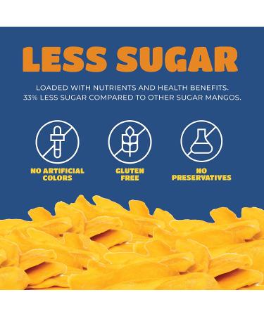 Dried Mango Slices - Soft, Juicy, Low Sugar, Gluten-Free, Natural Source of Vitamin C & Fiber (8 oz. x 6 Pack) - Buy Online on GoSupps.com