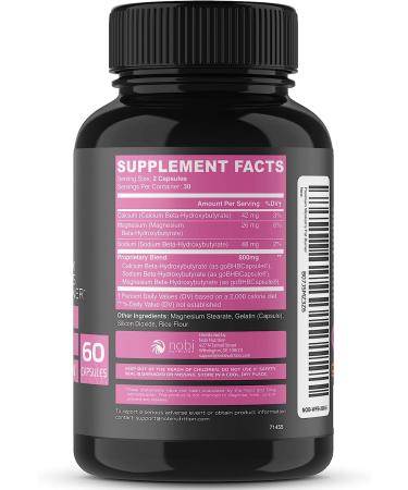 Women's Fat Burner & Weight Loss Supplement | Metabolism Booster & Appetite Suppressant for Belly Fat | Diet Pills with Keto goBHB Exogenous Ketones | 60 Capsules - Buy Online on GoSupps.com