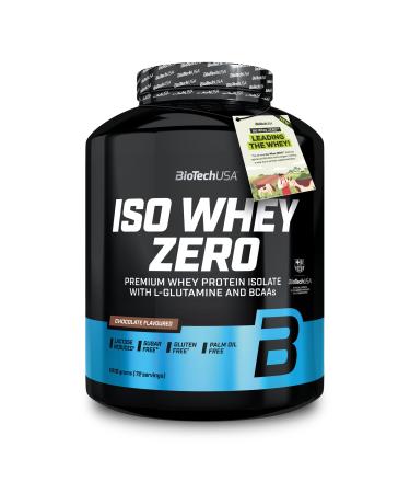 BioTechUSA Iso Whey Zero | Premium Whey Protein Isolate | Grass-Fed | Enzyme-Free | Sugar- and Gluten-free 1816 g Chocolat