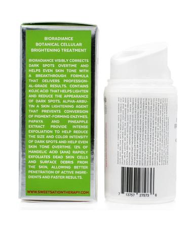 BioRadiance Botanical Cellular Brightening Treatment | Mandelic Acid Kojic Acid & Alpha-Arbutin - 60ml | Shop Internationally - Buy Online on GoSupps.com