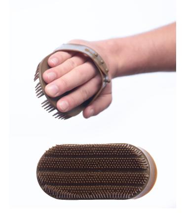 Equibless - Striegel flexible & ergonomic massage brush for real connoisseurs |Perfect for the change of fur |Horses accessories |Horse -drawn cladding