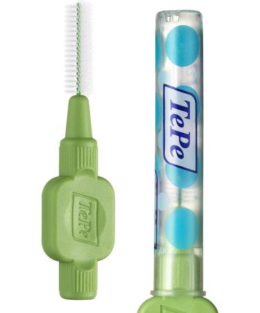 Green TePe Interdental Brushes 0.8 mm - 5 Packets of 8 (40 Brushes) by Tepe - Buy Online on GoSupps.com
