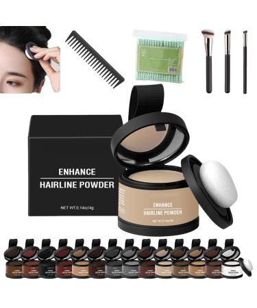 Veinsgrain Root Coverup, Veinsgrain Hair Dye, Veinsgrain Hair Color, Veinsgrain Grain Hair Color, Root Touch Up Powder With Mirror, Water & Sweat Resistant Hairline Powder(#10 Light Blonde)