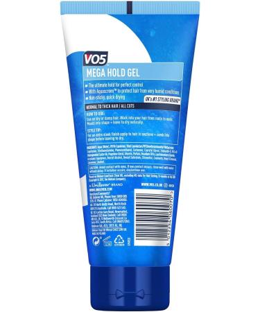 VO5 Mega Hold 24 hour extra strong control Styling Gel for perfectly groomed controlled natural hairstyle 200 ml Multi Buy 2 Pack - Buy Online on GoSupps.com