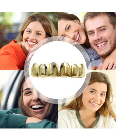 Shop Aizuoni Gold-Plated Grillz | Hip Hop Tooth Clip for Cosplay & Parties | Perfect Christmas Gift - Buy Online on GoSupps.com